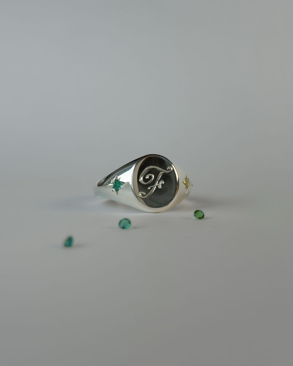 Saoirse Ladies Signet Ring - Sterling Silver
