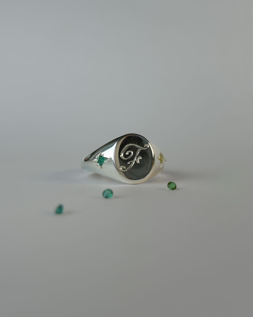 Saoirse Ladies Signet Ring - Sterling Silver